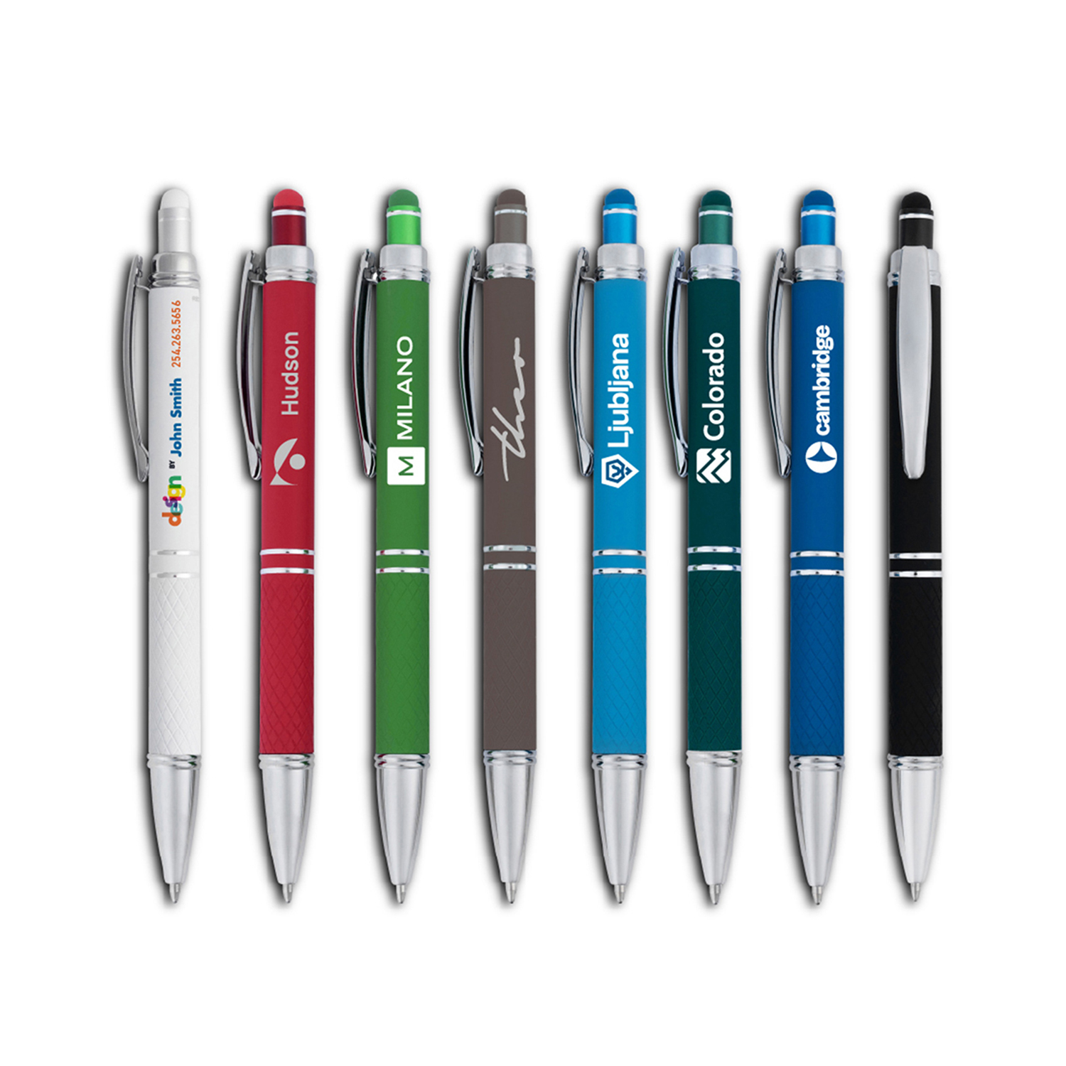 Hope Stylus Satin Soft Touch Click Metal Pen 28
