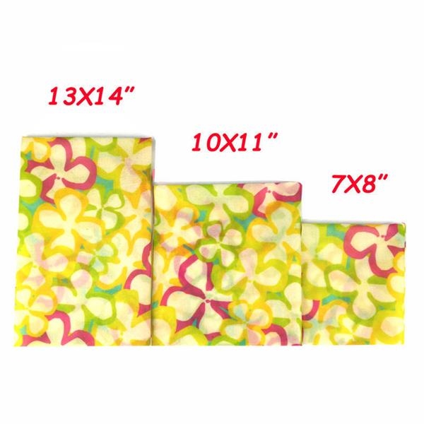 Set of 3 Eco Friendly Reusable Beeswax Food Wraps 4
