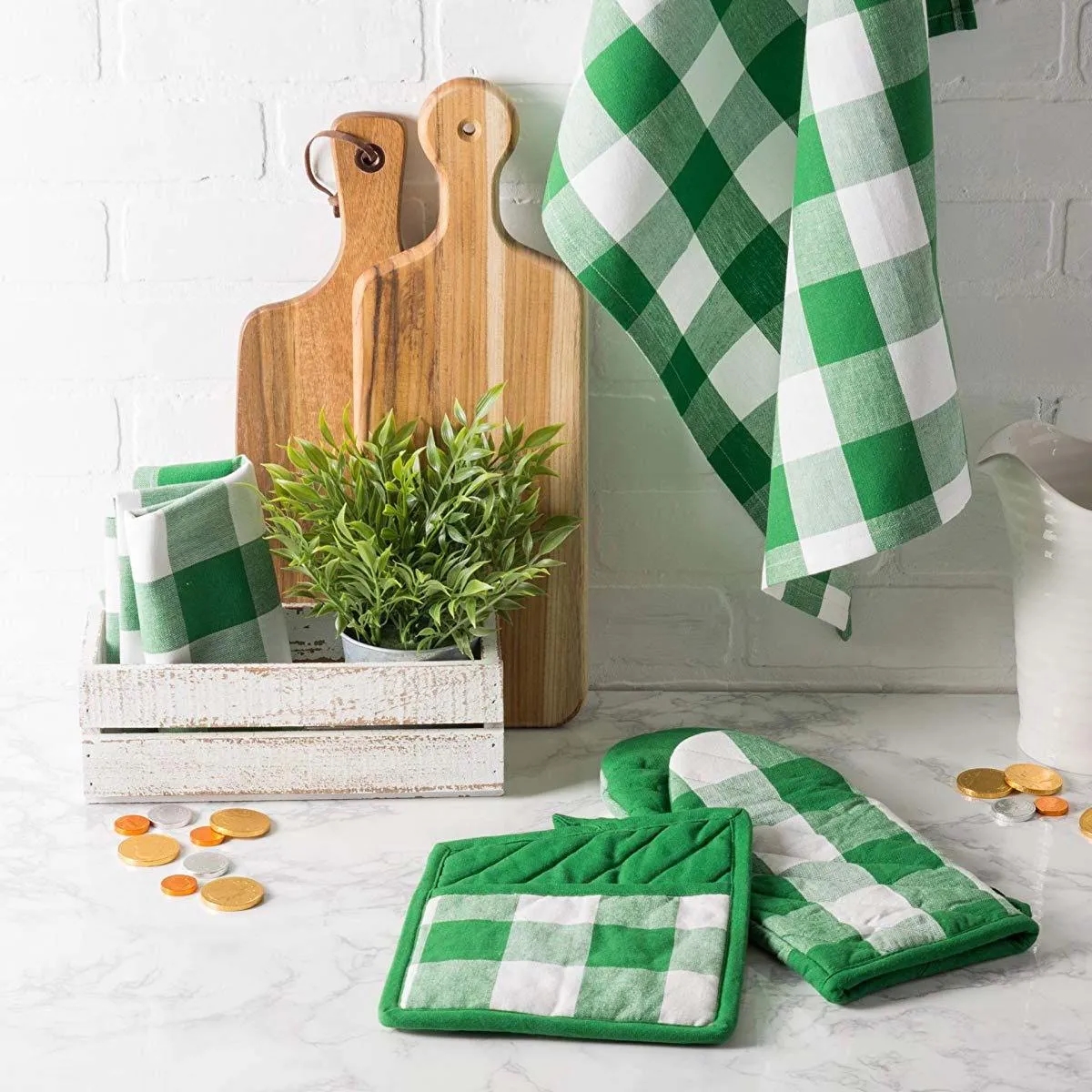 Heat Resistant Cotton Pocket Pot Holders 5