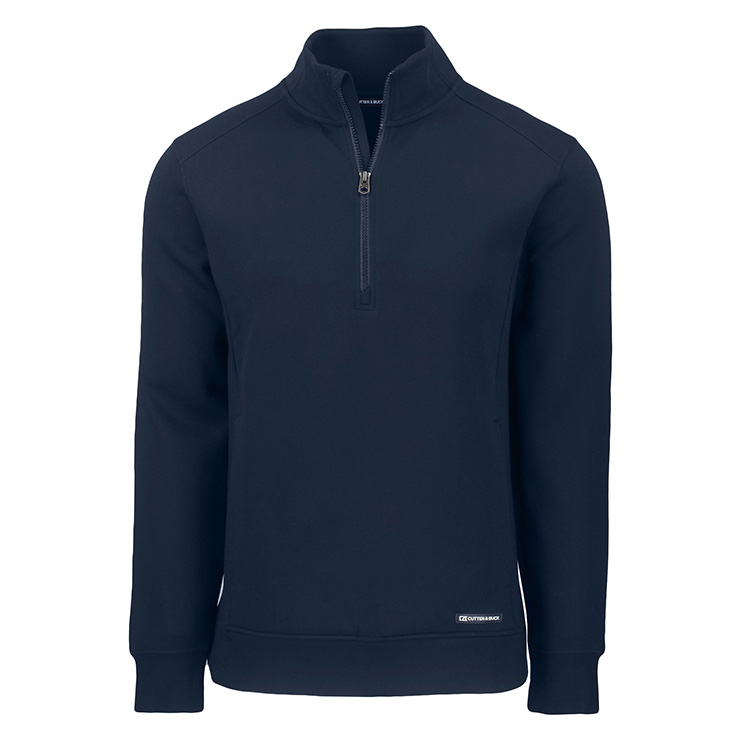 Cutter & Buck Roam Eco Recycled Quarter Zip Pullover, custom hoodie or sweatshirt with logo imprint 2