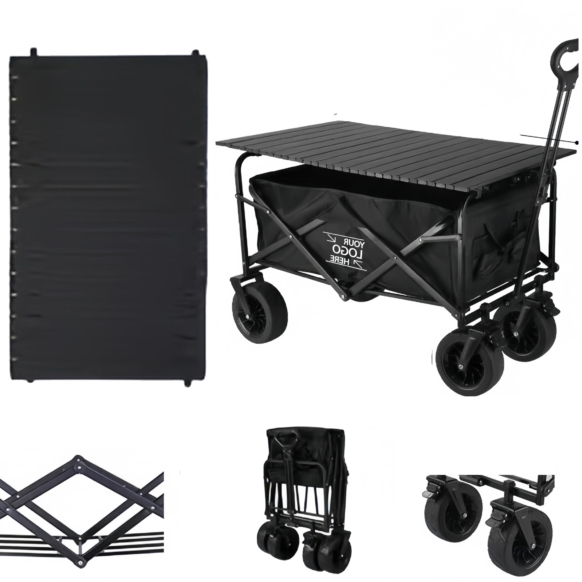10-inch Large Wheel Camping Cart 1
