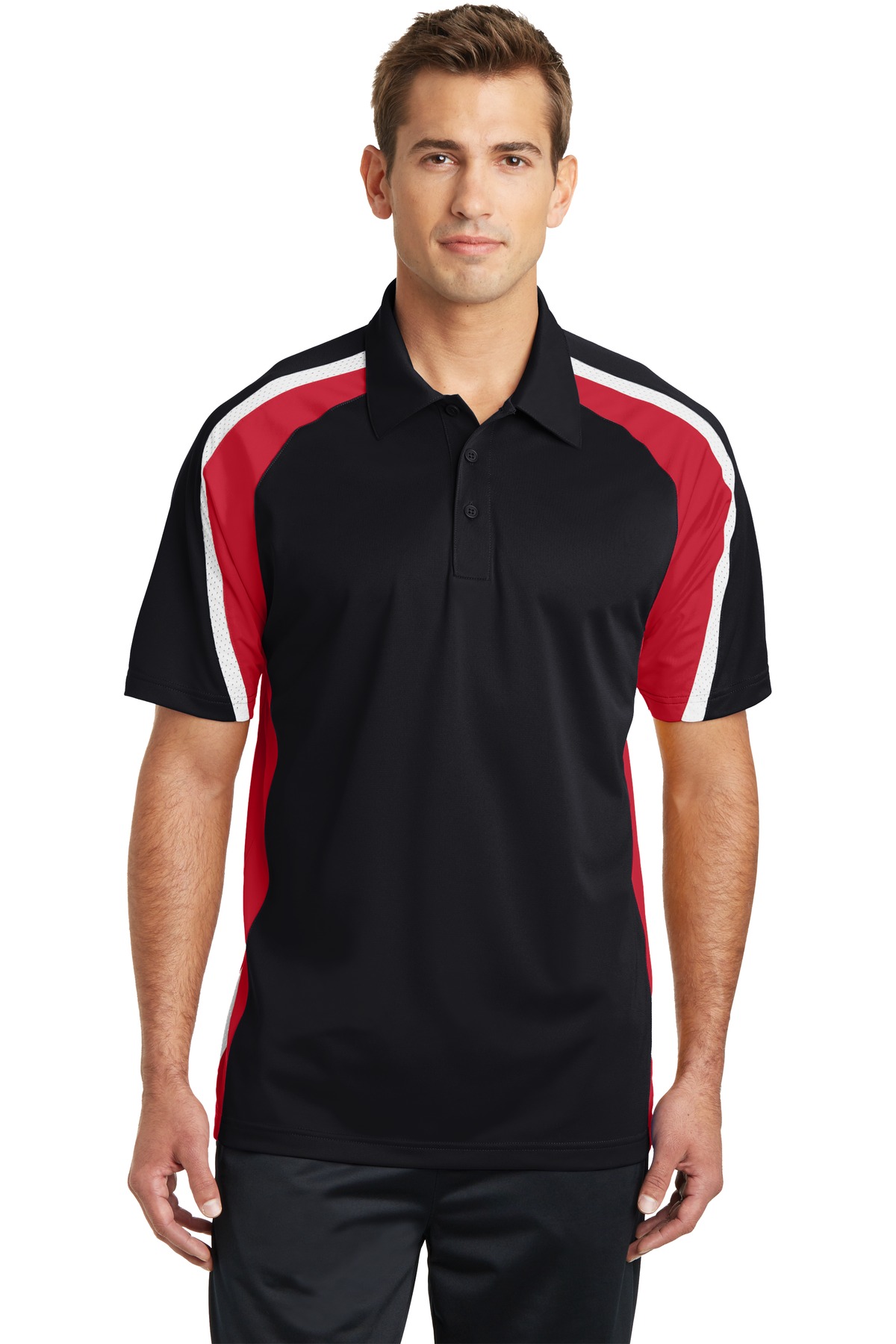 Tricolor Micropique Sport-Wick Polo