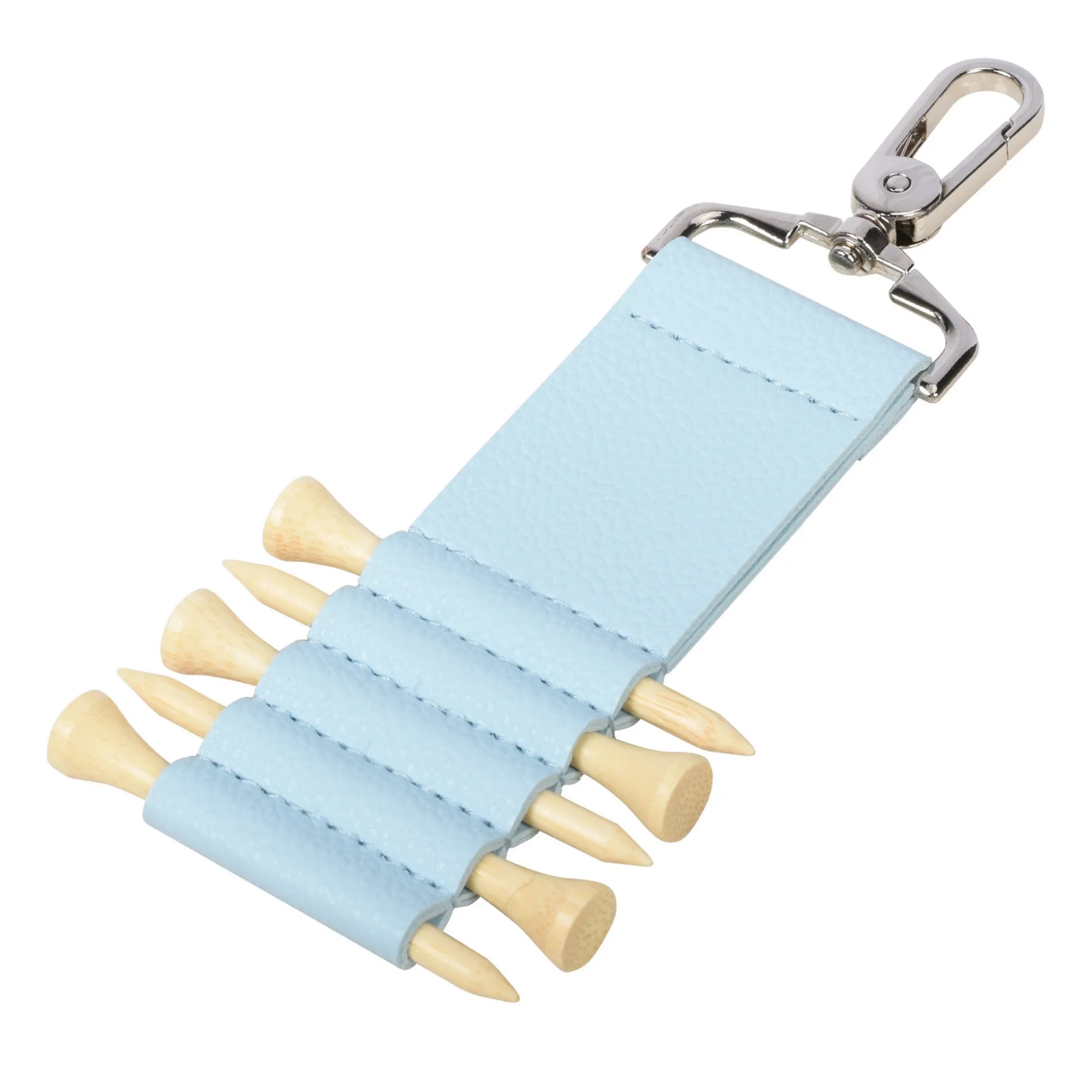 PU Leather Golf Tee Holder Keychain 5