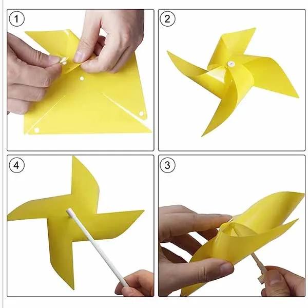 Toy Wind Spinners Outdoor Decorative Pinwheels 6
