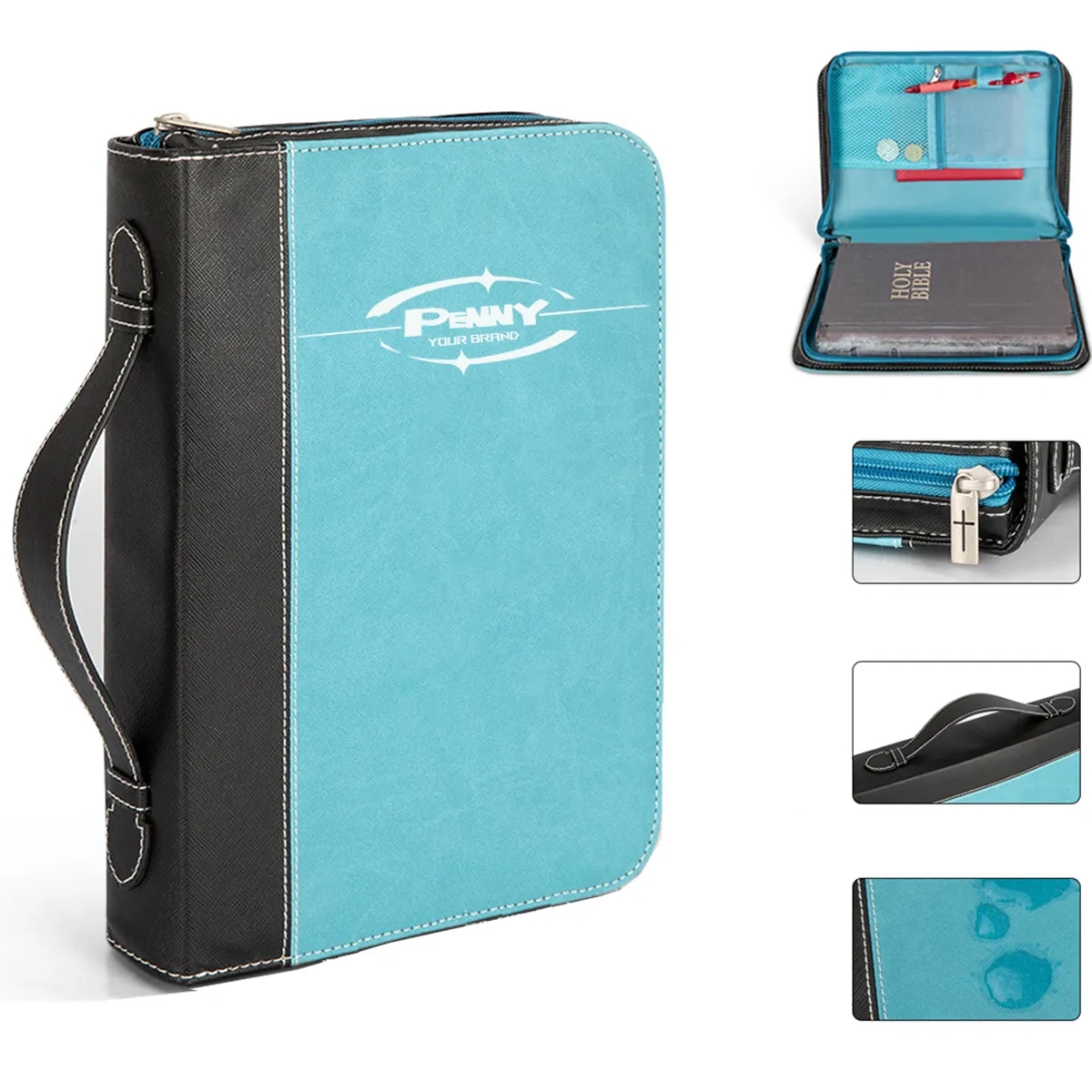 Bible Protective Cover Carrying Book Case Bag with Handle 2