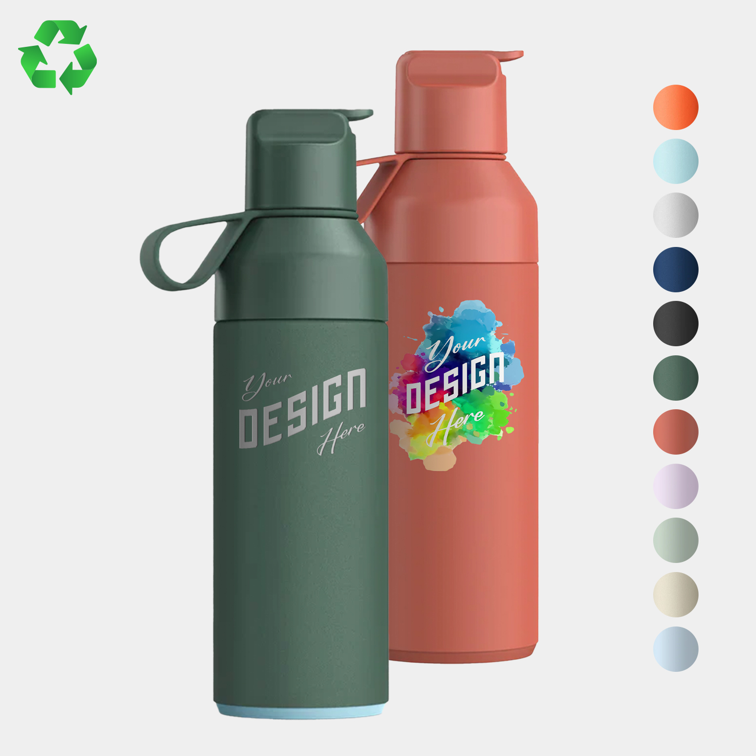 17 oz Ocean Bottle® Recycled Stainless Steel Vacuum Insulated Water Bottle w/ Straw Cap 4