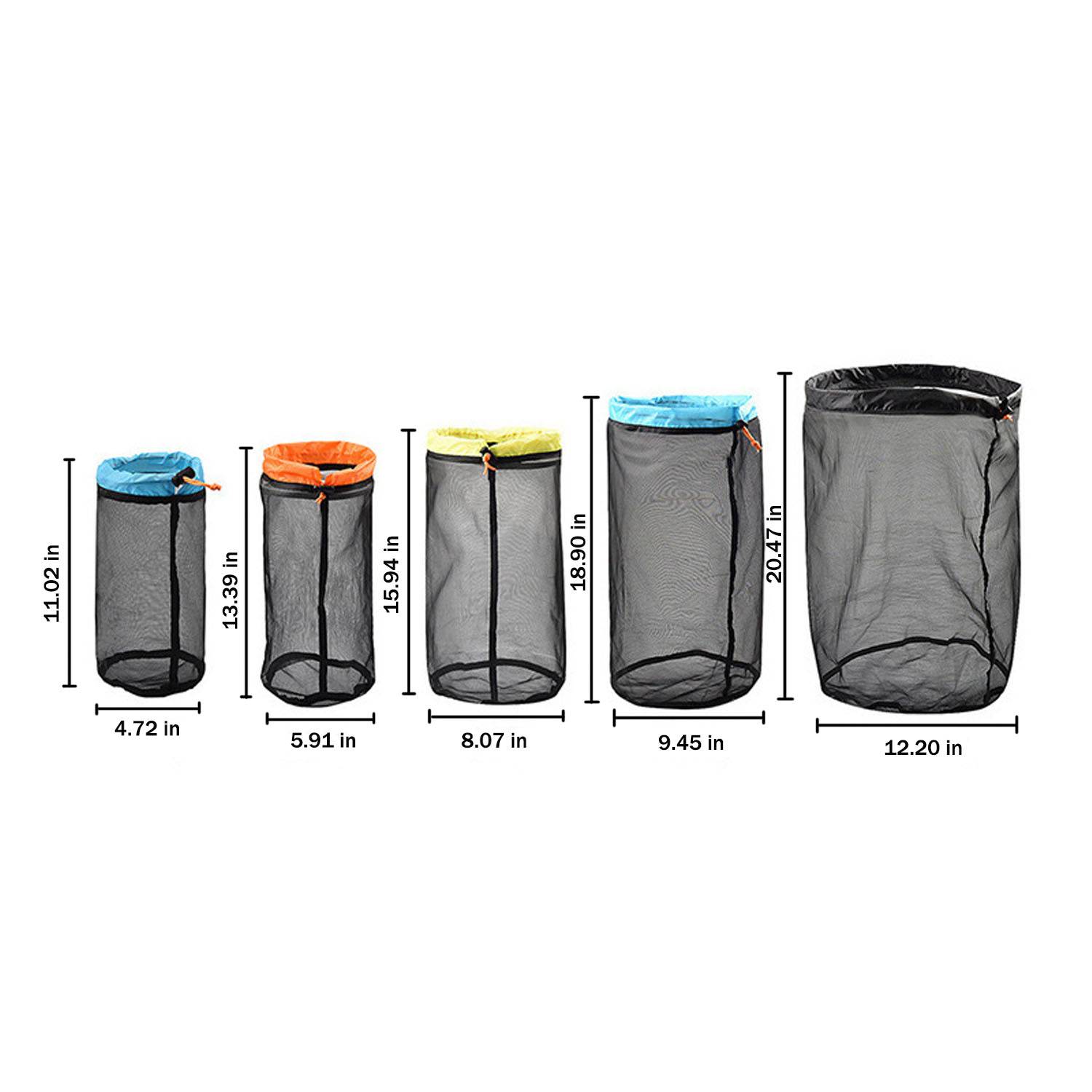 Lightweight Travel Nylon Mesh Drawstring Storage Bag 3