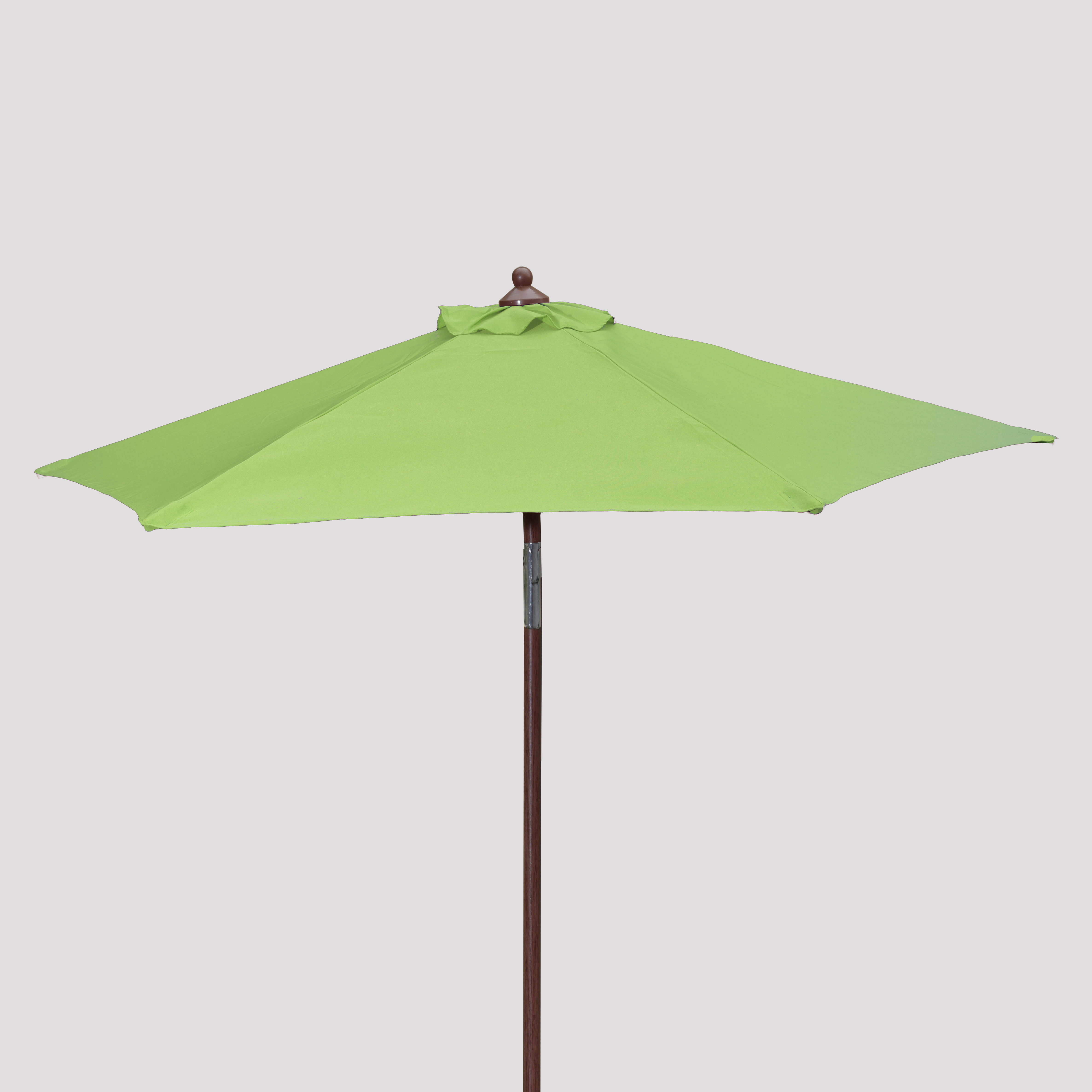 7' Wood Look Market Umbrella with Tilt