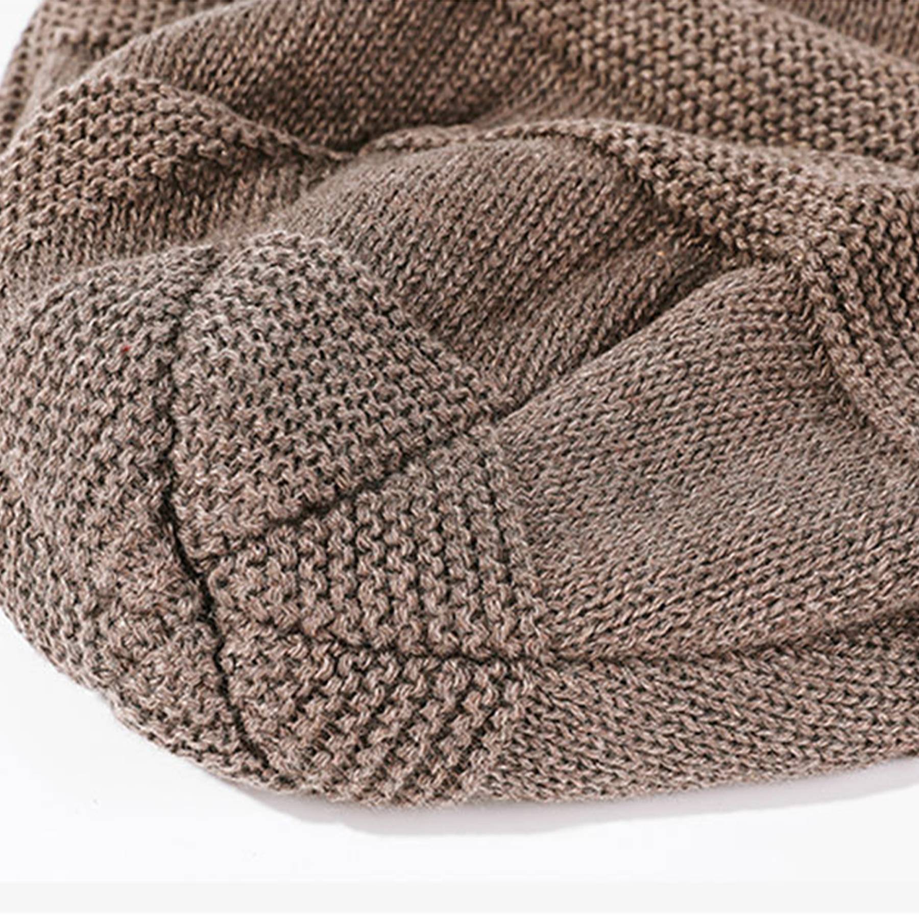 Solid Color Beanie Winter Warm Knitted Hat 6