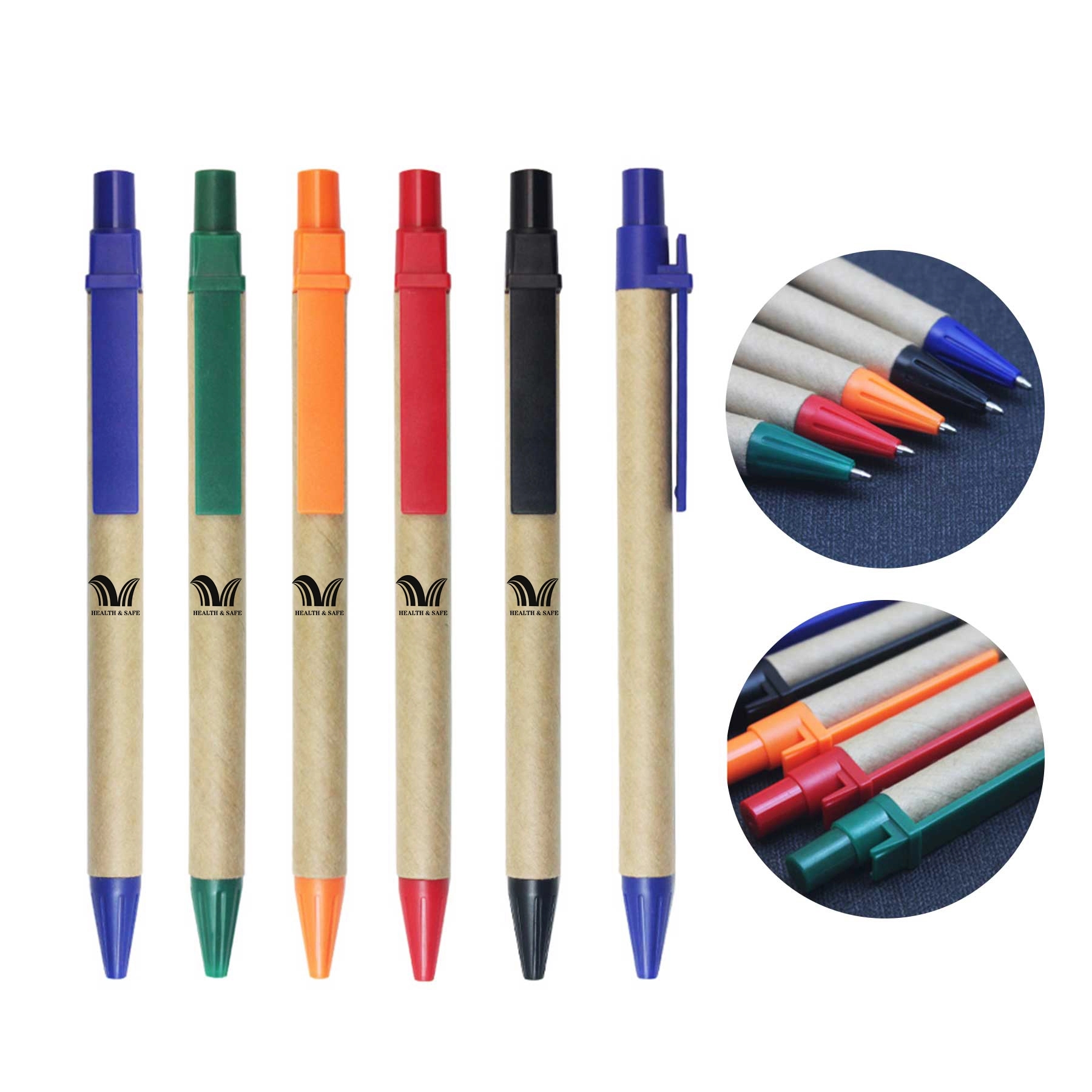 Eco Friendly Medium Point Black Ink Pens Bulk Click Personal 1