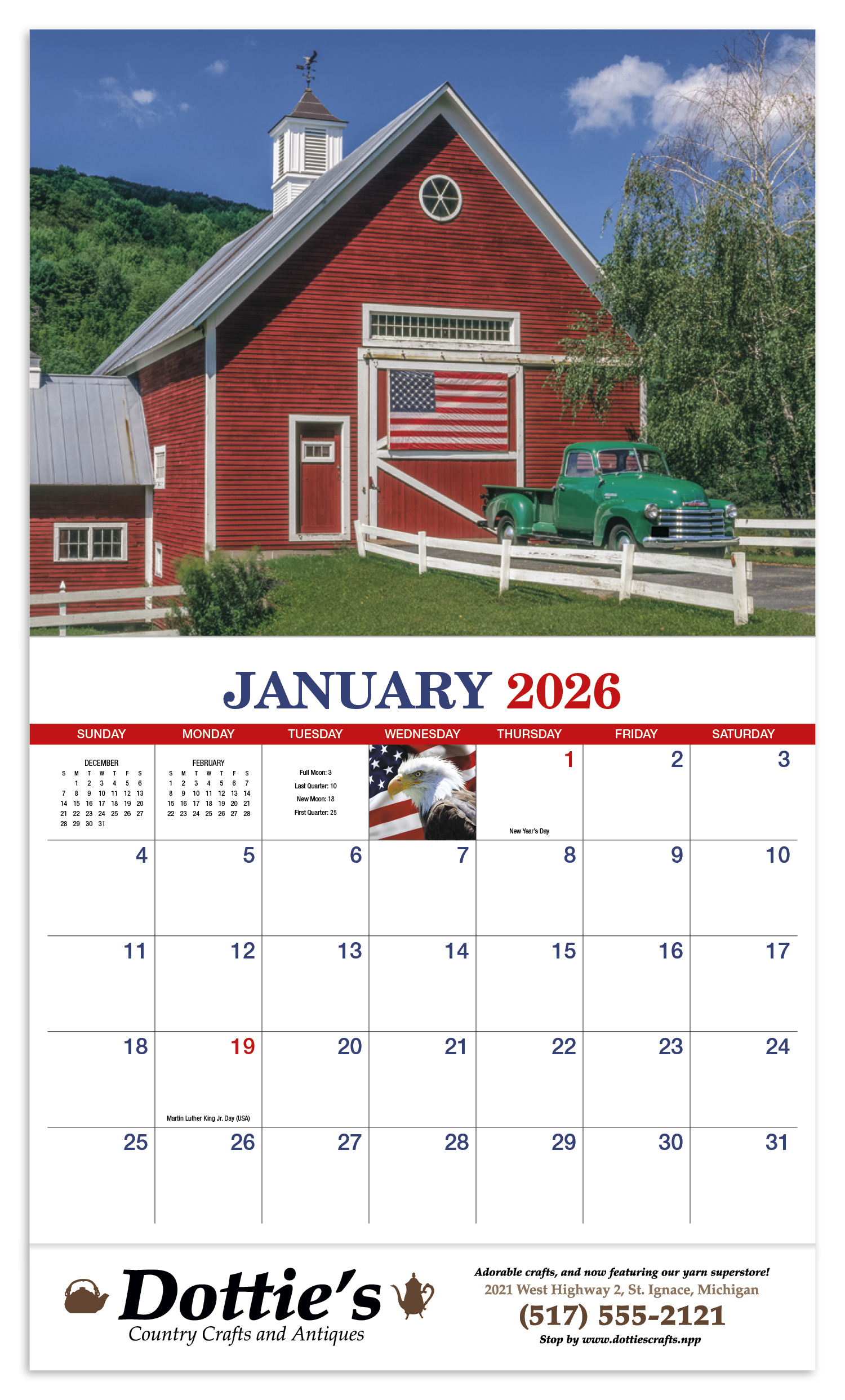 HotLine® Products America Appointment Calendar - Stapled 54