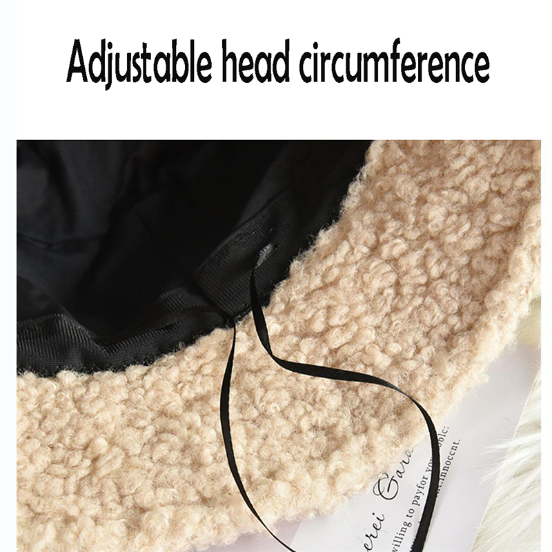 Faux Lamb Wool Fishermans Hat Trend Bucket Hats 8
