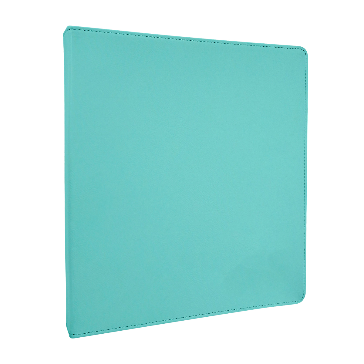 10 " x 11 " Teal Leatherette 3-Ring Binder w/ 1" Slant D-Rings 2