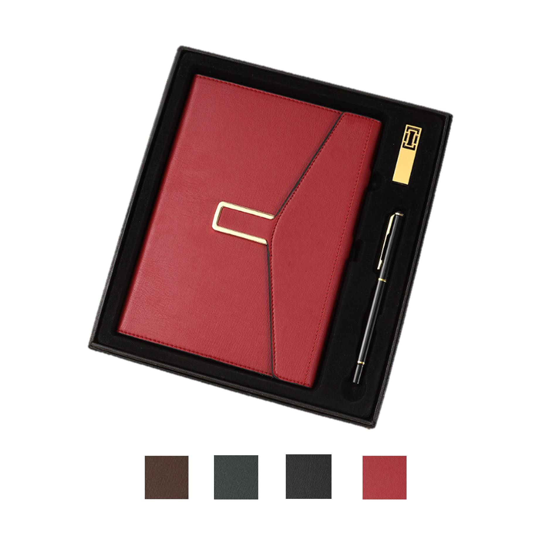 Tri-Fold Journal And Flash Drive Pen Gift Set 1
