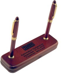 Wood Pen & Pencil Set with Stands 4