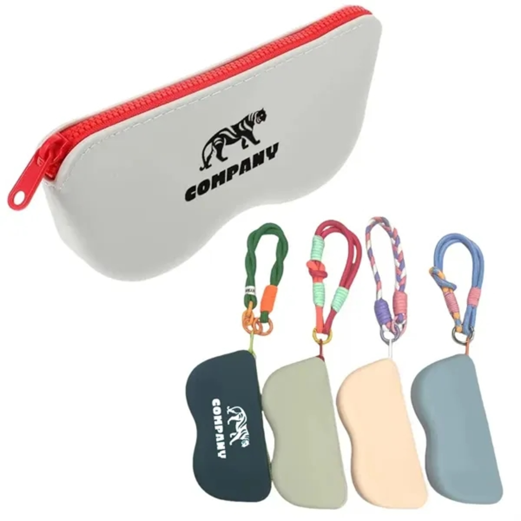 Silicone Zipper Eyeglasses Bag
2