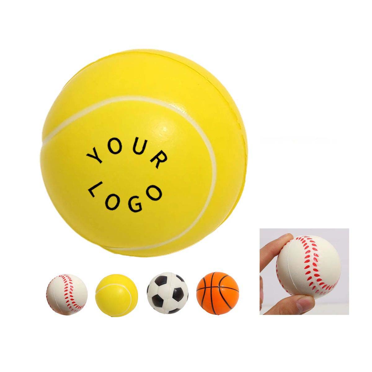 Durable PU Stress Ball Multiple Colors 3