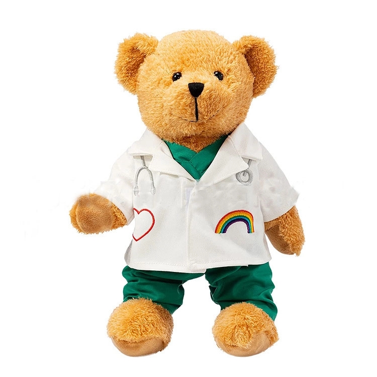 Stuffed Teddy Bear with Doctor or Nurse Scrubs 2