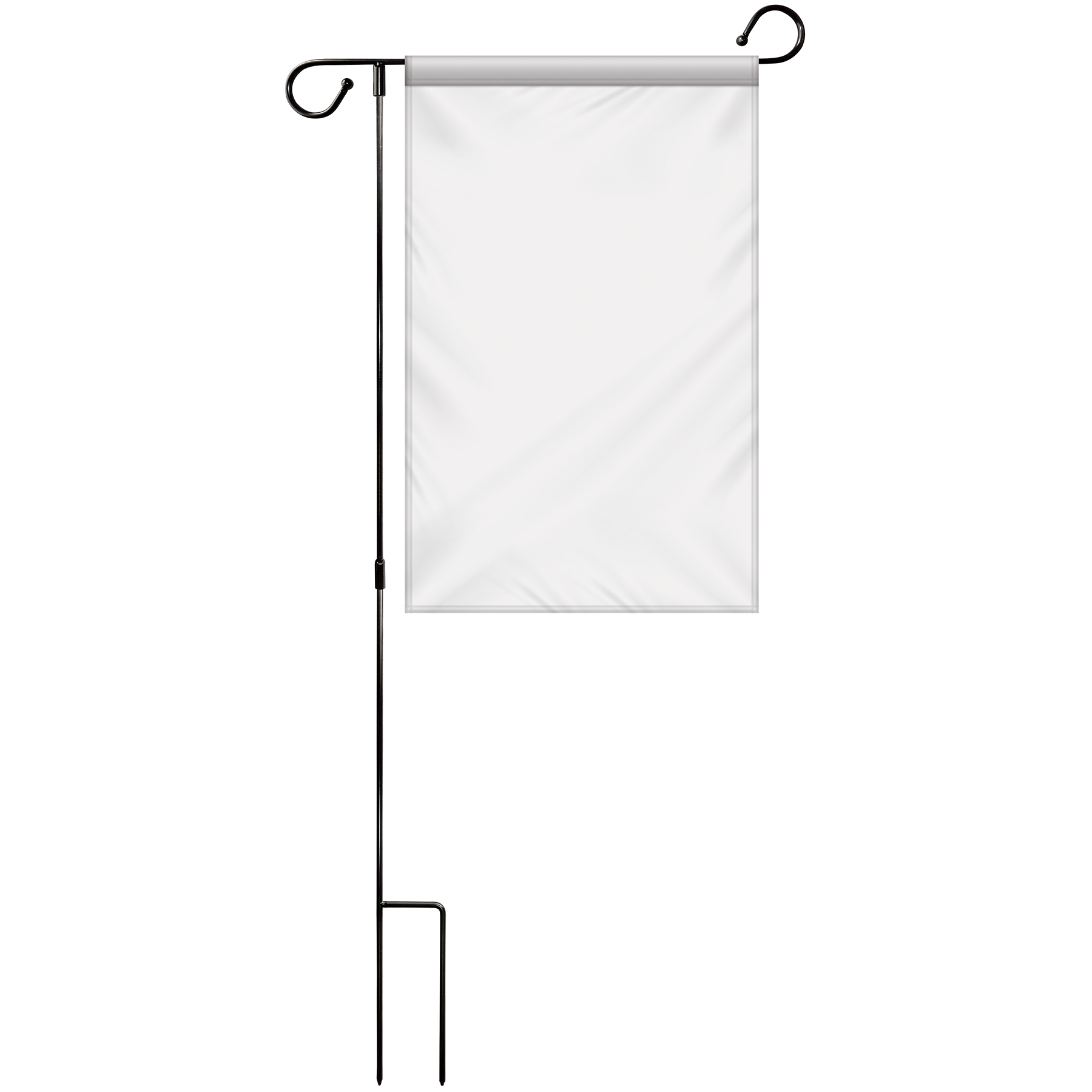 12" x 18" Custom Double Sided Garden Banner with Hardware 8