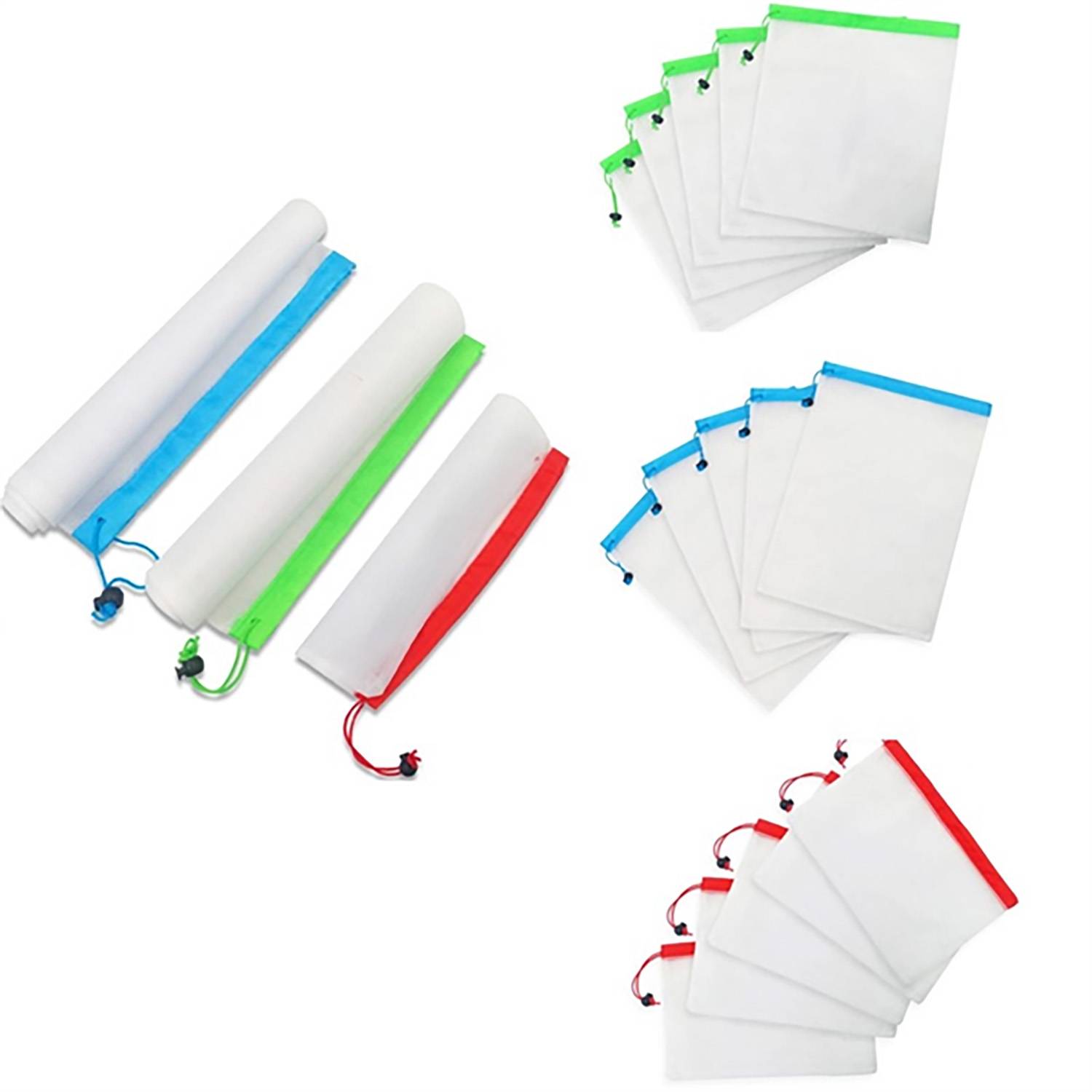 Mesh drawstring polyester bag 3