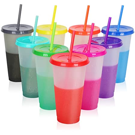 16 OZ Transparent G PP Sensitive Dandruff Tumbler/Lid and Straw Cup 13