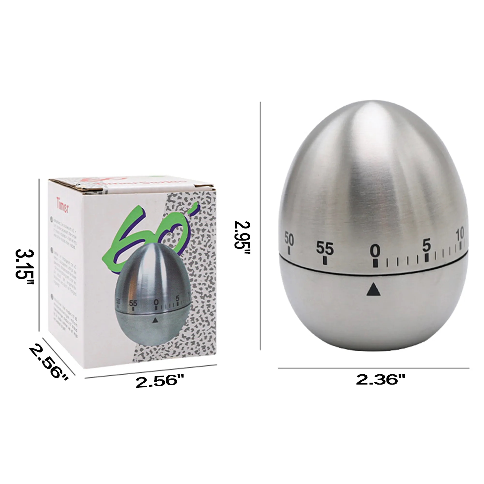 Stainless Steel Egg Kitchen Timer 3