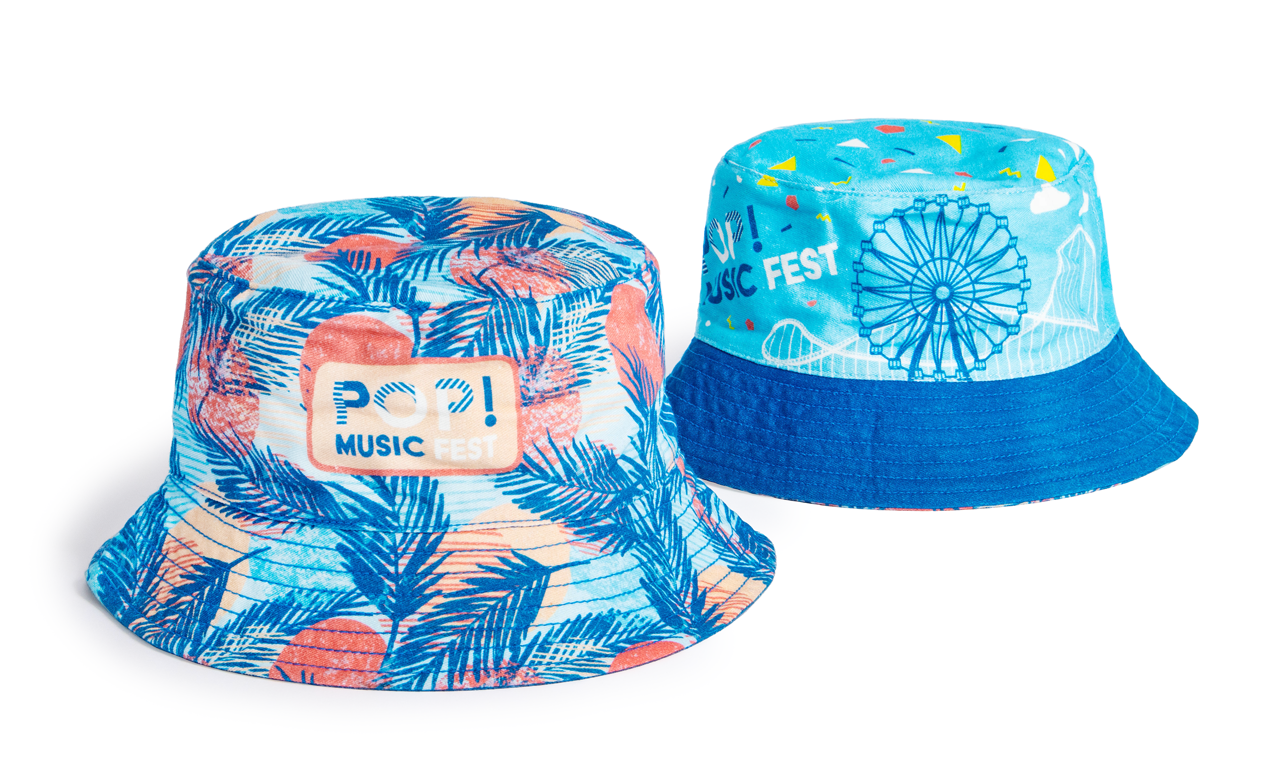 Reversible Cotton Bucket Hats