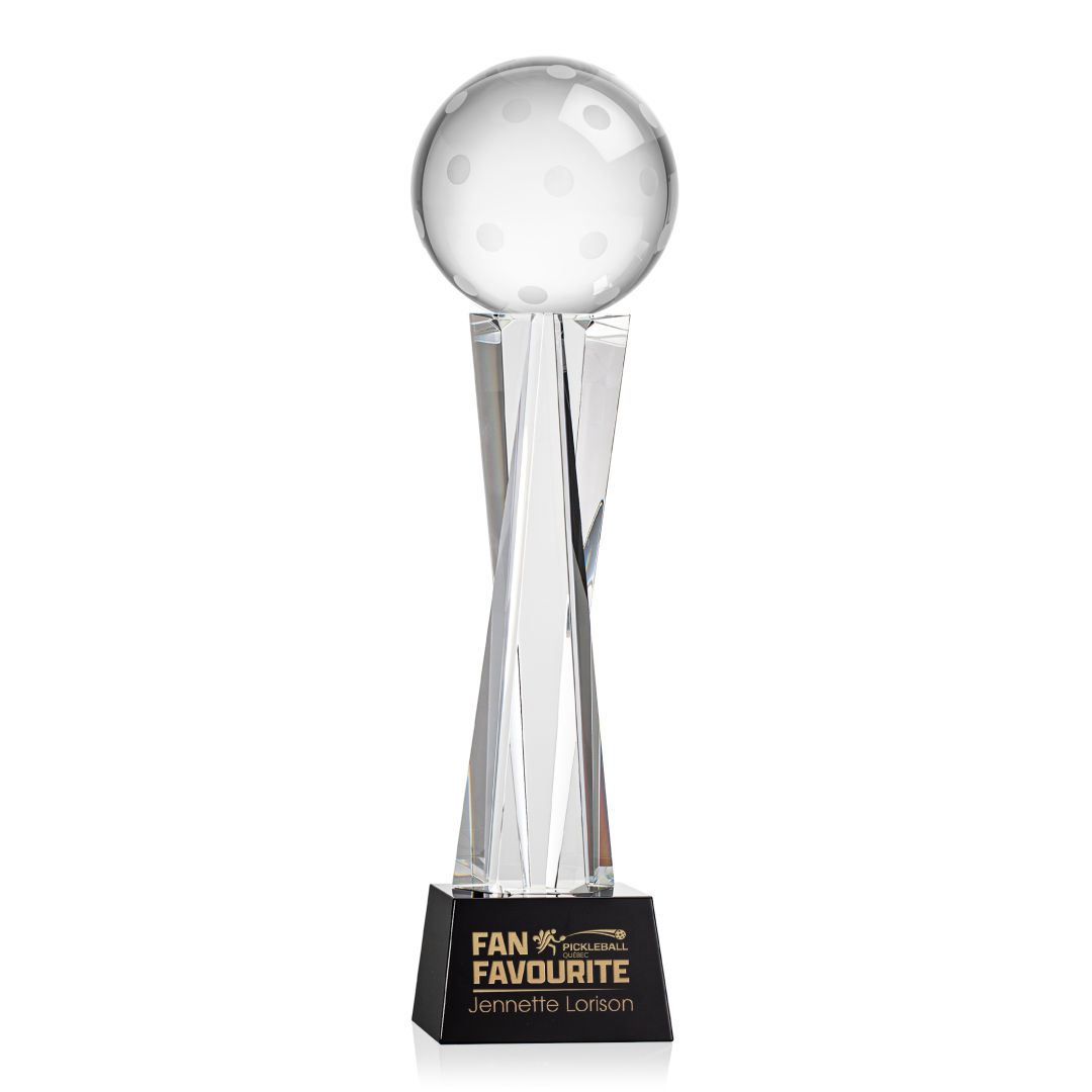 Pickleball Award on Grafton Base - Black 17