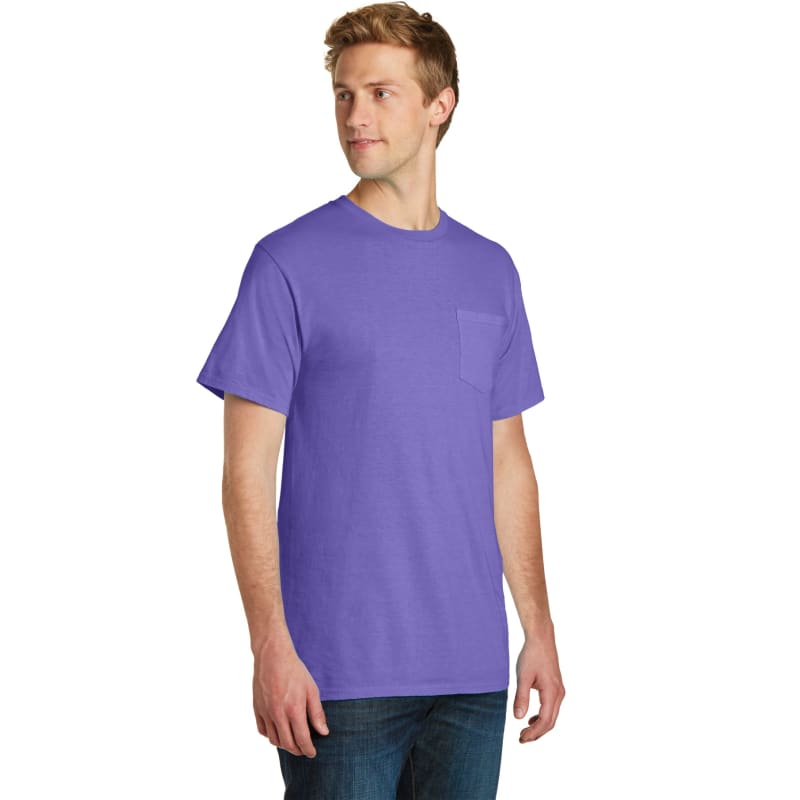 Port & Company Beach Wash Garment-Dyed Pocket Tee. 29
