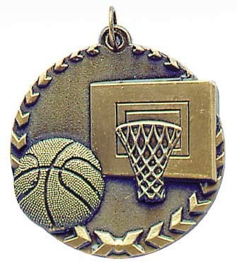 Basketball Millennium Medal, 1 3/4" 2