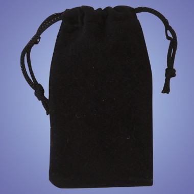 30652-Velvet Draw String Pouch 1 7/8" x 3 1/2" 1