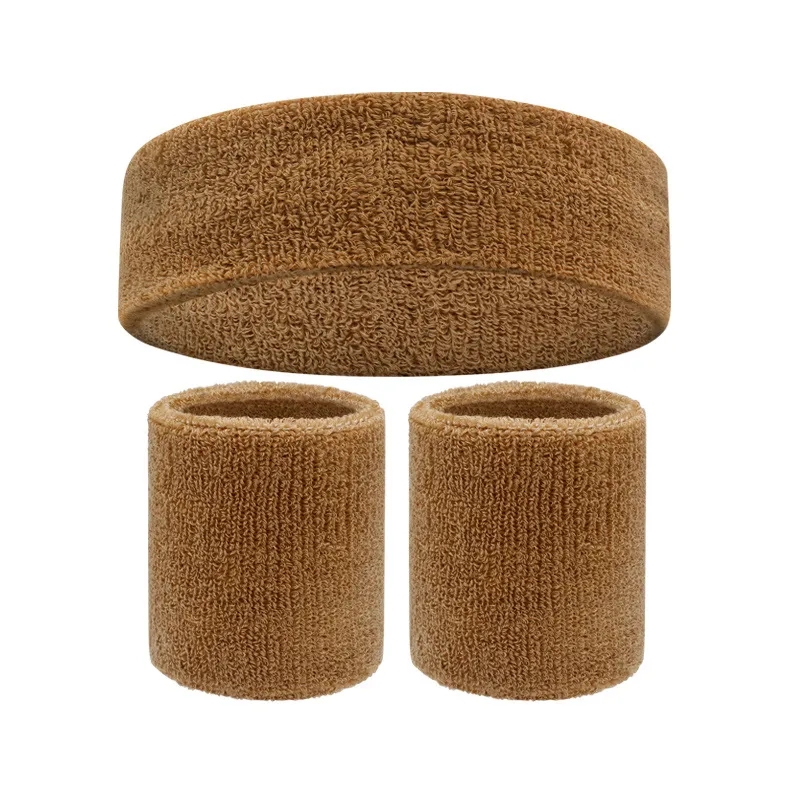 Sweatband Sports Headband Wristband Set 14