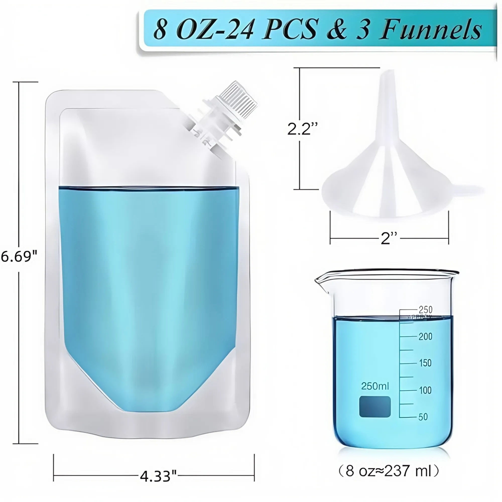 Reusable Plastic Beverage Pouch 6