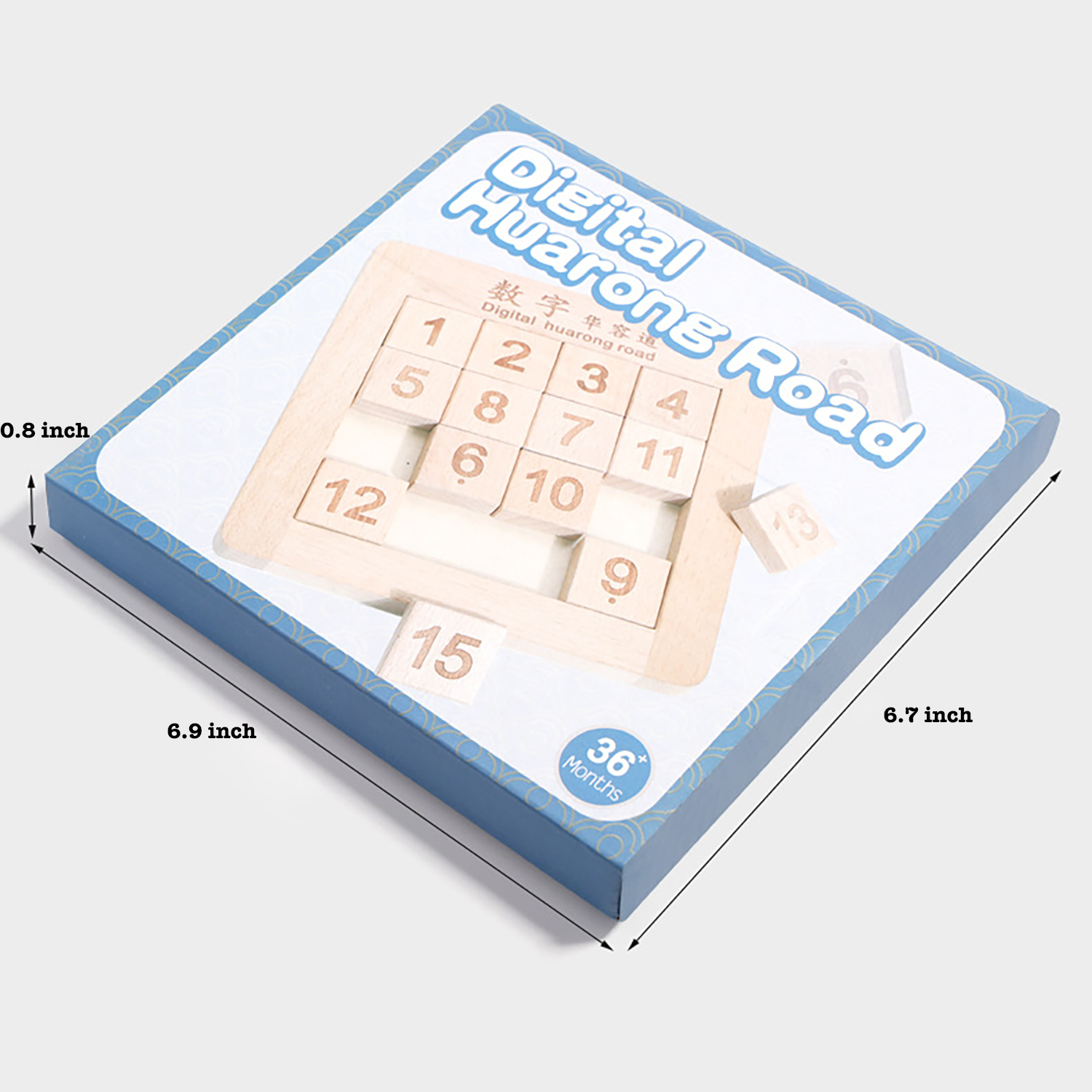 Wooden Jigsaw Puzzle Building Blocks Numbers Ages 3-6 3