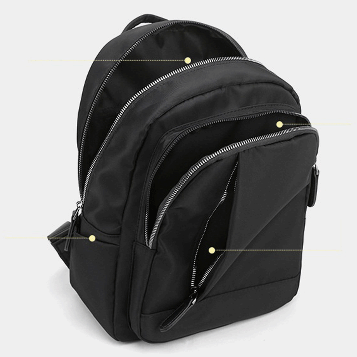 Nylon Spacious Cute Stylish Office Ladies Fashion Backpack 12