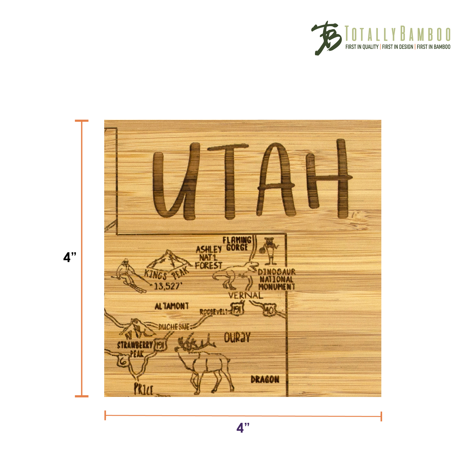Utah Puzzle Coaster Set 3