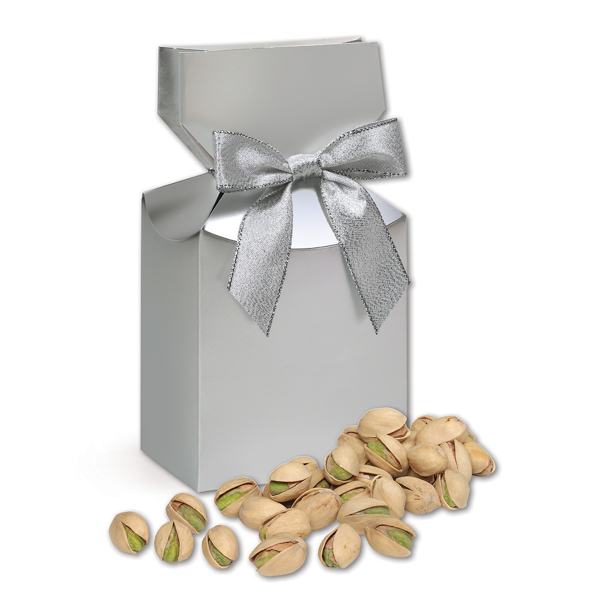 California Pistachios in Silver Premium Delights Gift Box 2