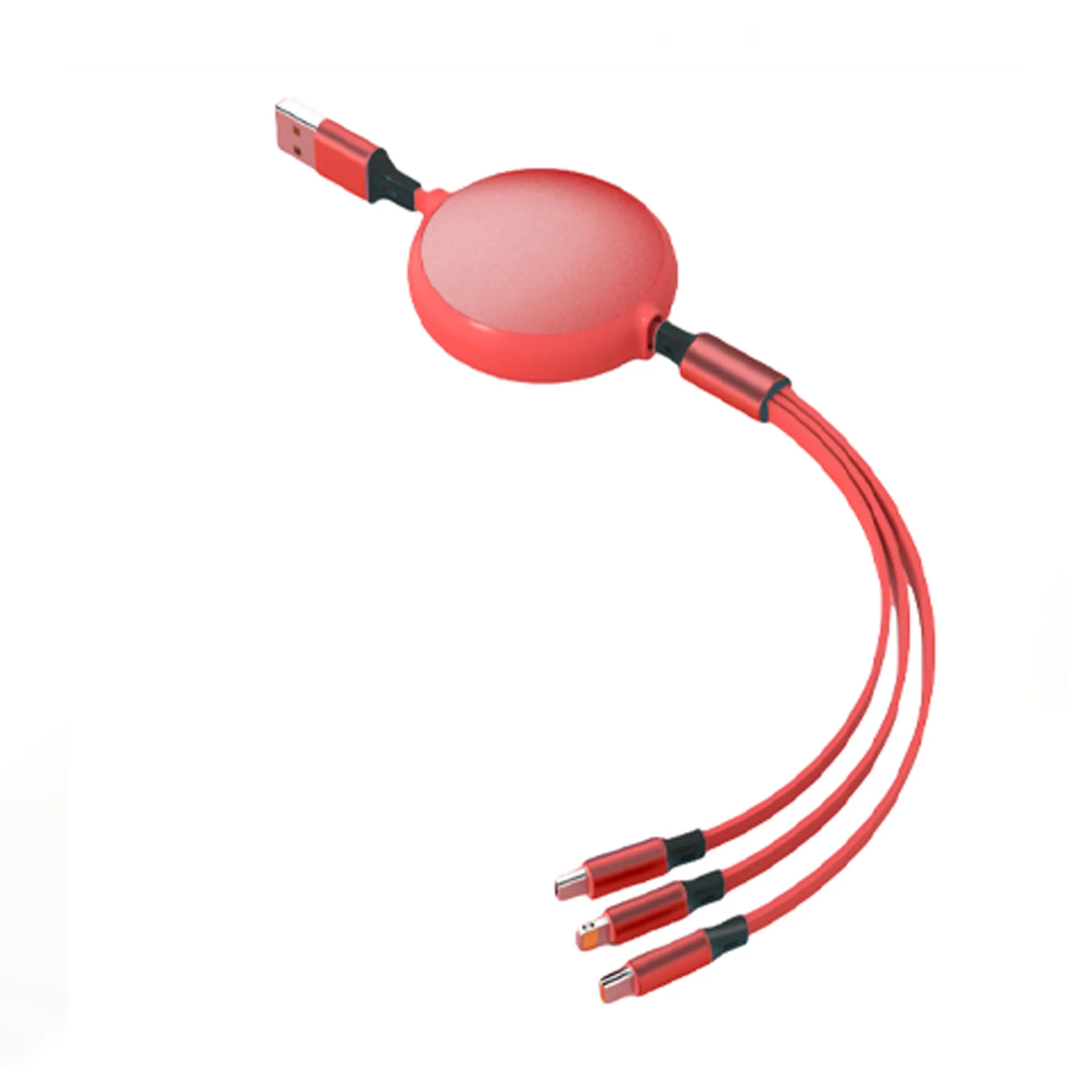 Retractable 100W 3 in 1 Charging Cable 4