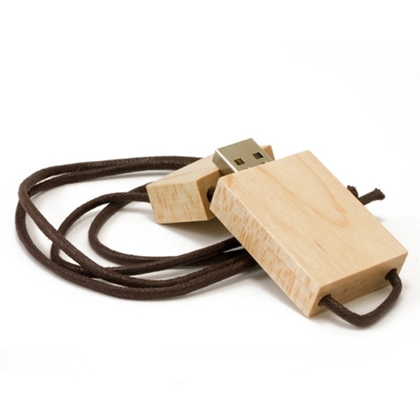 Wooden USB Flash Drive with Lanyard 1