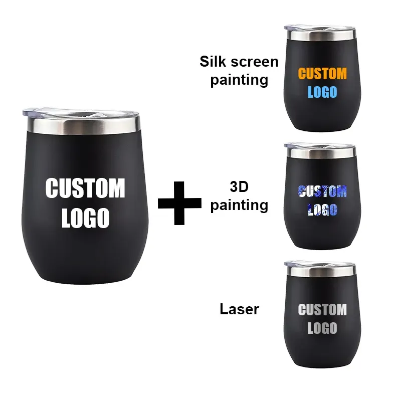 12oz Wine Tumbler with Lid 7