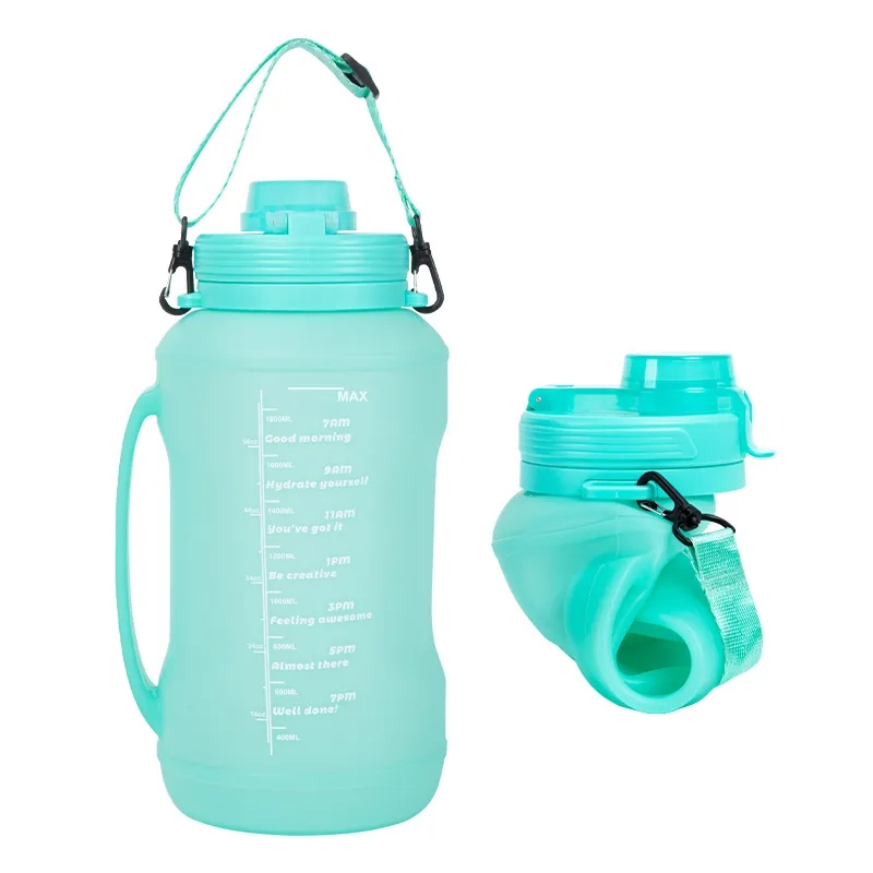 2L Collapsible Water Bottle With Time Marker 6