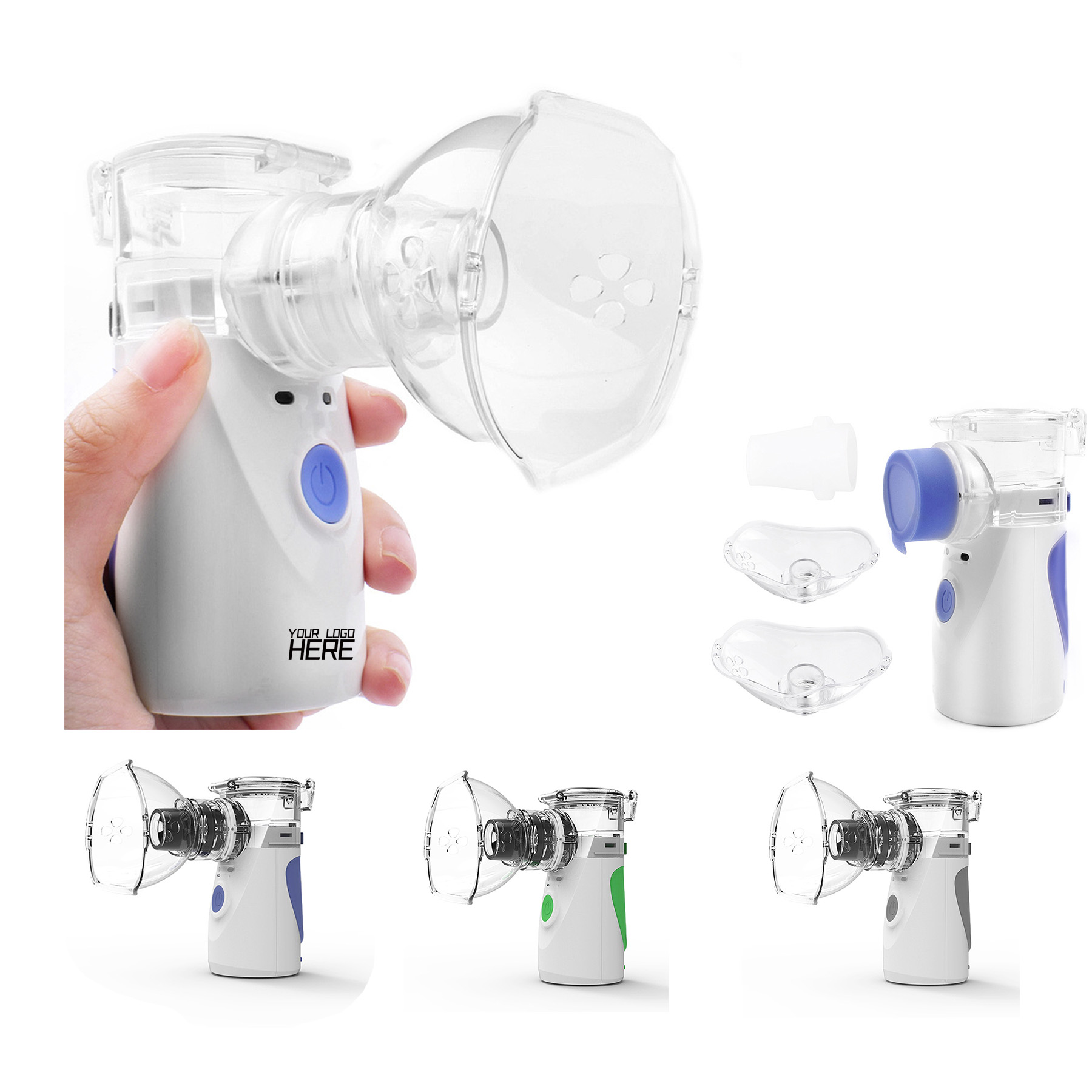 Handheld Mesh Nebulizer With Soft Face Mask 1