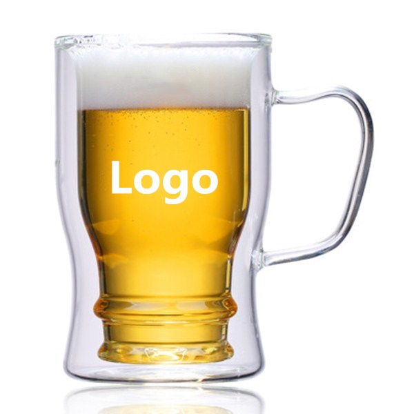 Beer Glass, Mug with Insulated Double-Walled Design 1