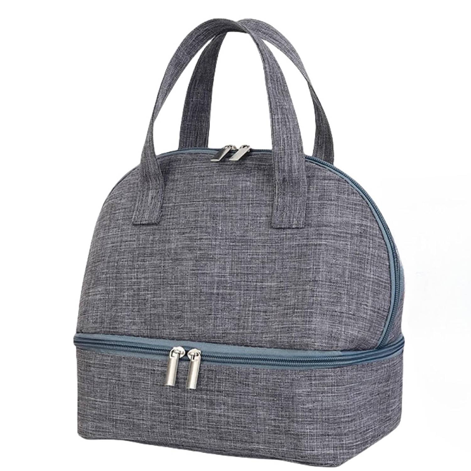 Double Layer Oxford Cooler Lunch Tote Bag for Picnic Travel 1