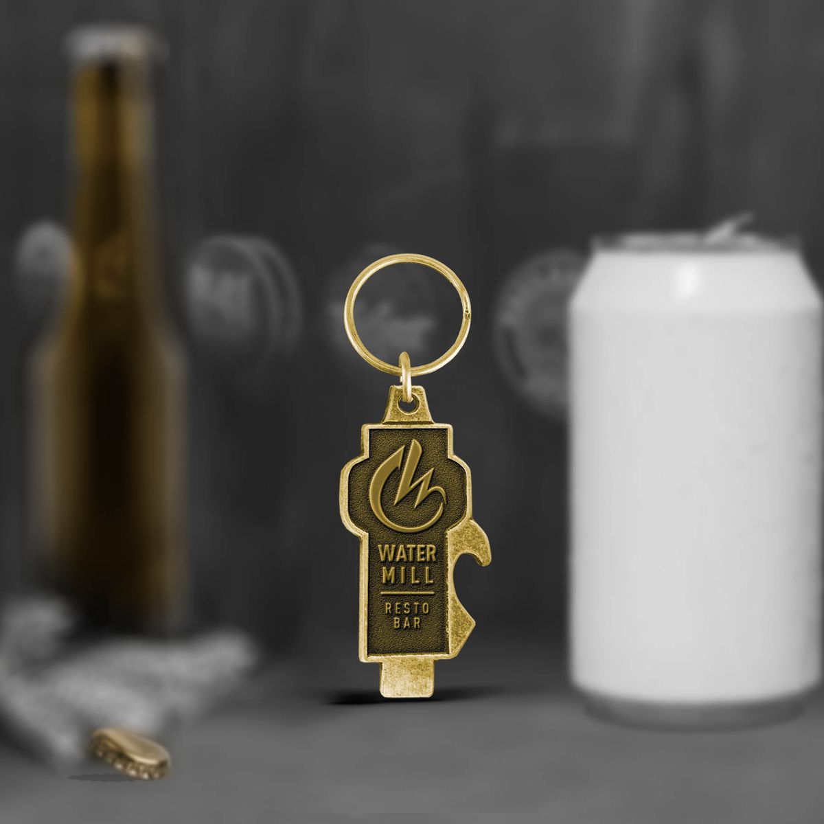 Custom 2 in 1 Can and Bottle Key Chain Opener 3