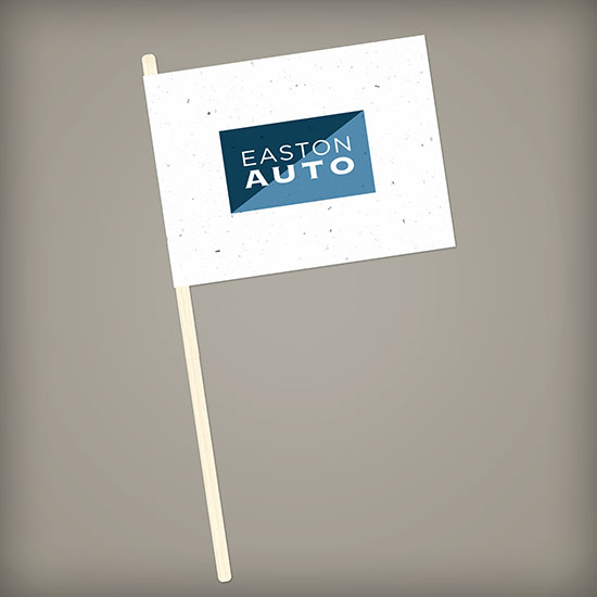 Single-Sided Seed Paper Promotional Flags 2