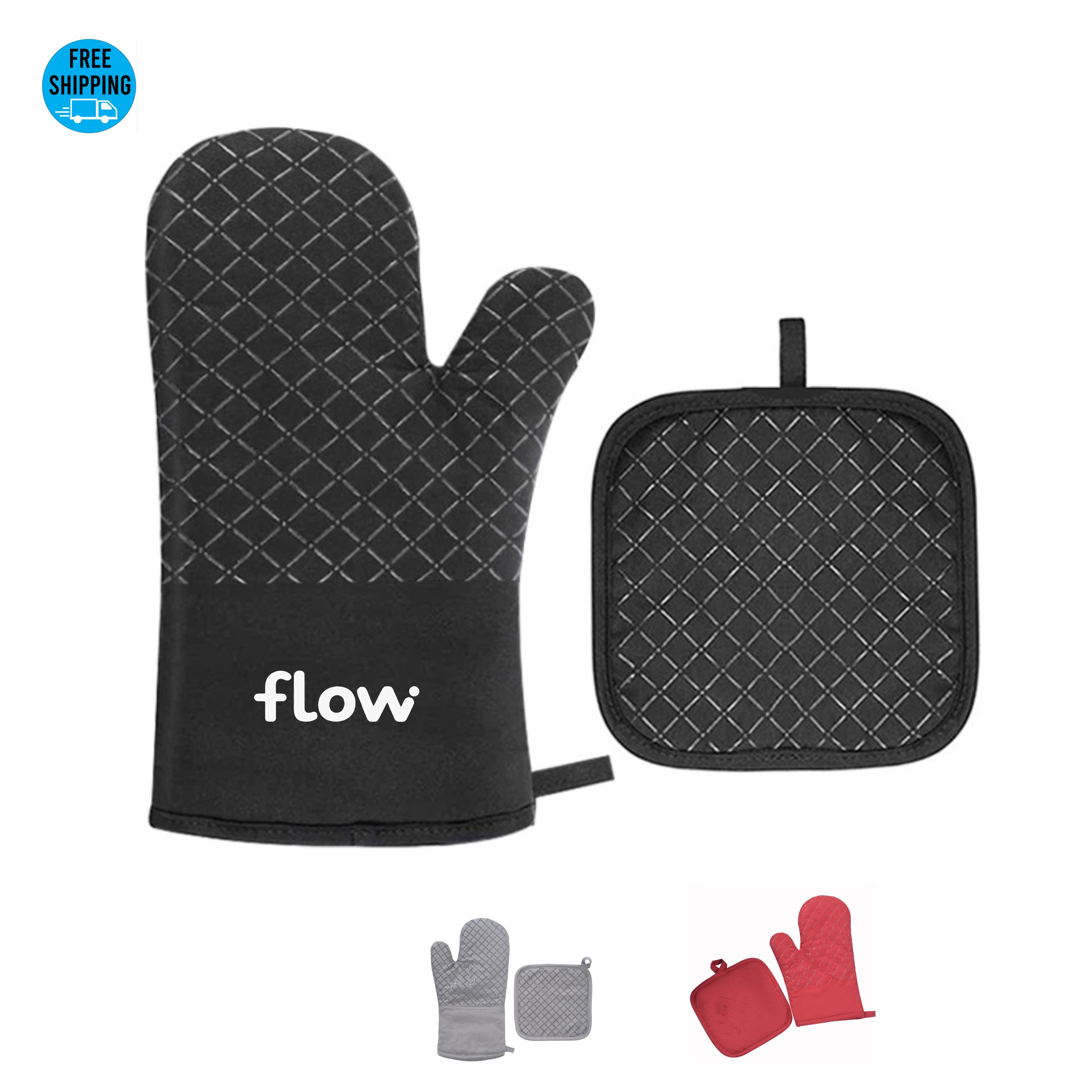 Oven Mitt and Pot Holder Set 3