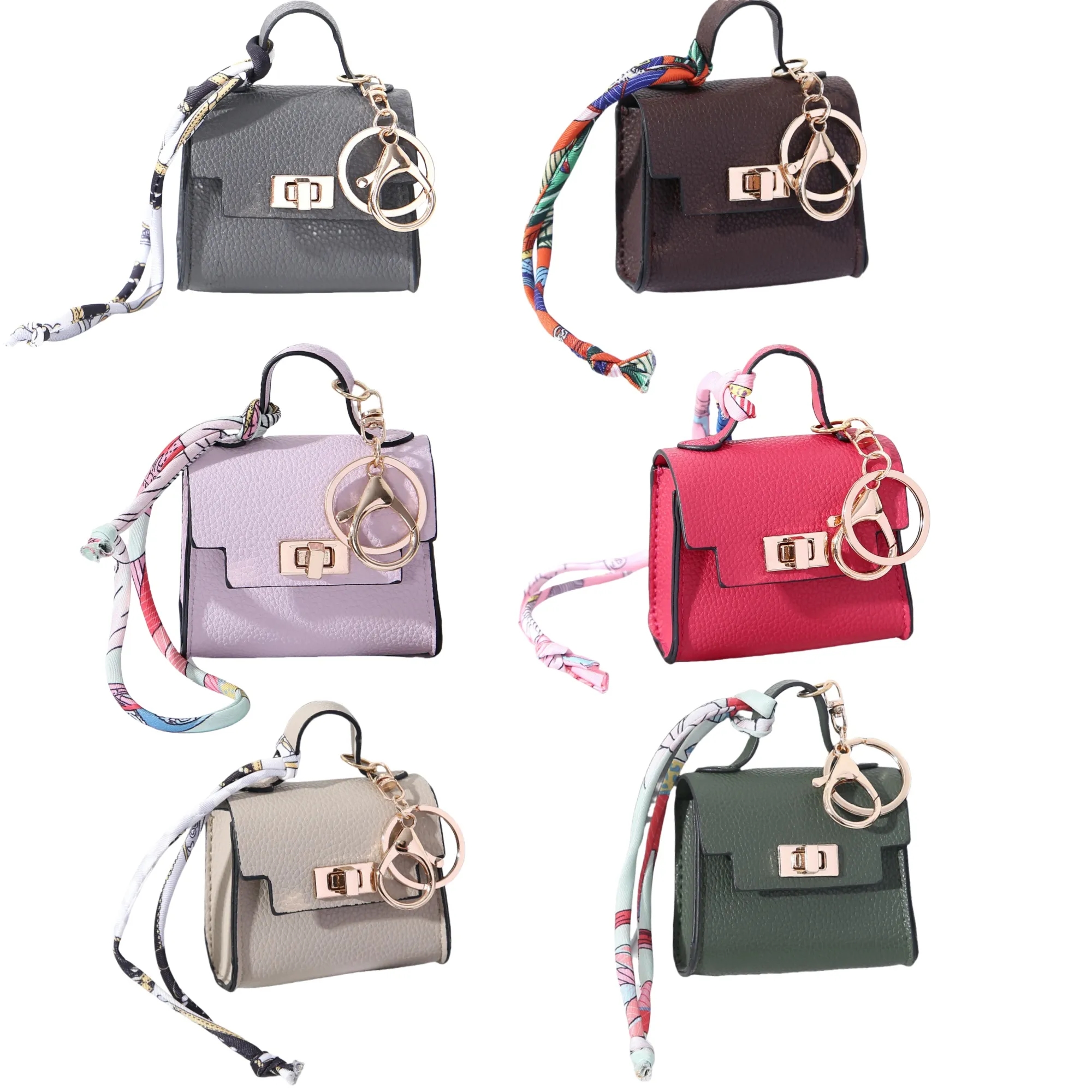 Mini Pouch Keychain Bag Pendant Earphone Case 5