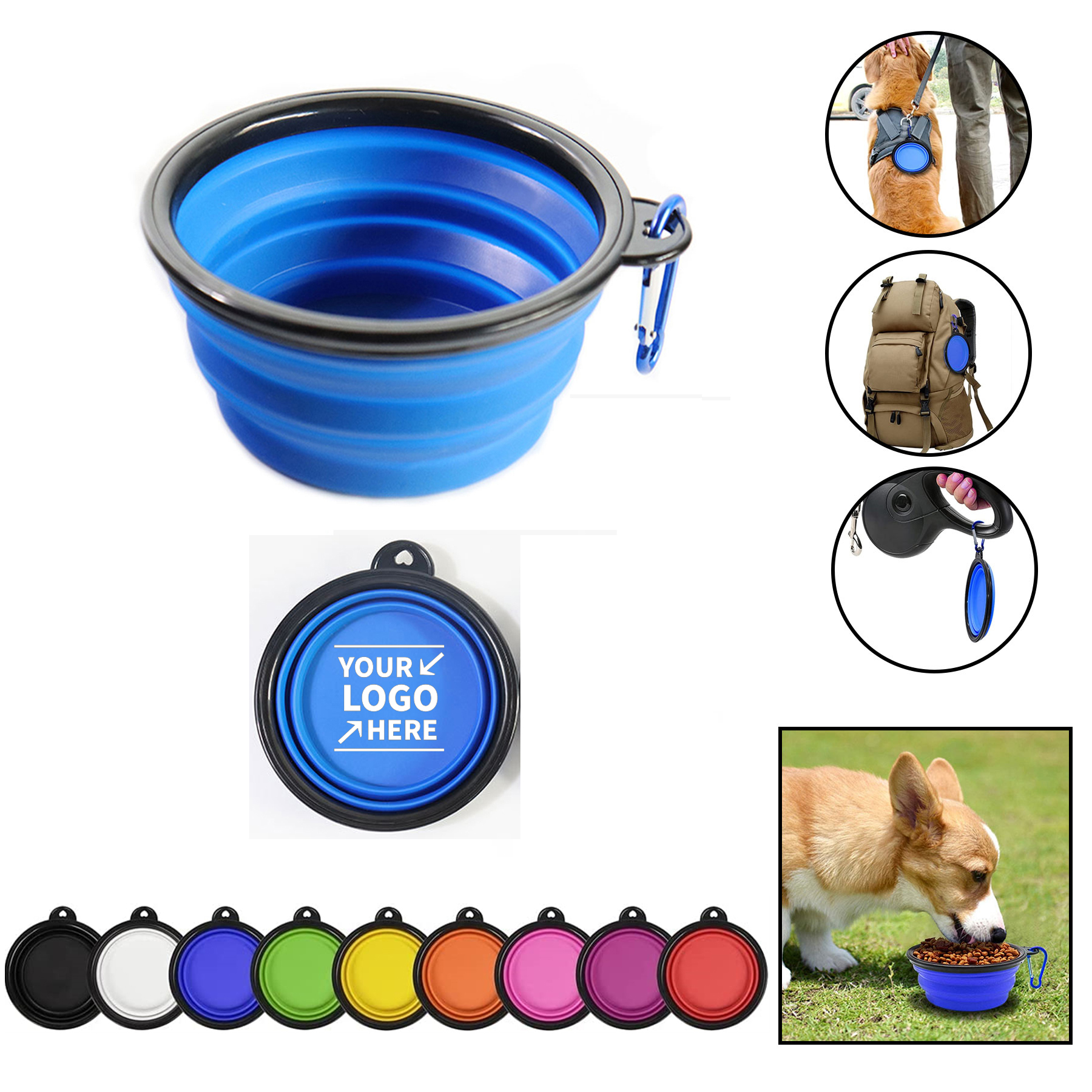 Collapsible Silicone Dog Bowl 2