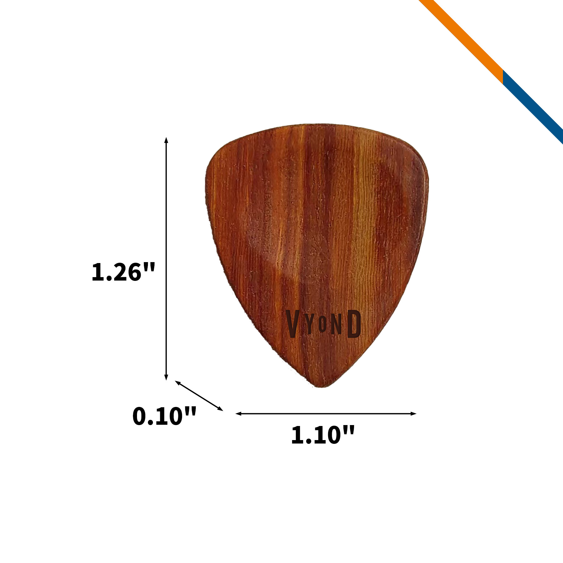 TonePlix Wooden Guitar Pick 12